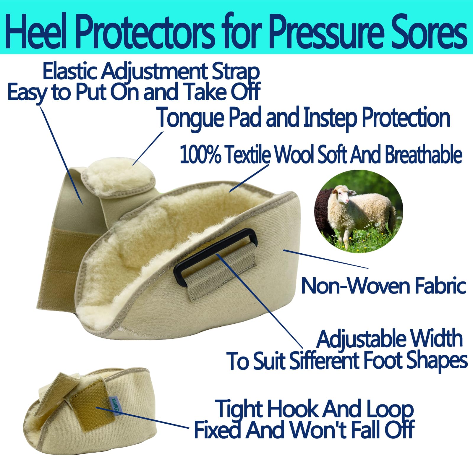 BIVIKEY adjustable Velcro strap ensures a secure, comfortable fit.