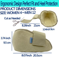 BIVIKEY widened ankle design protects heels and accommodates swelling.