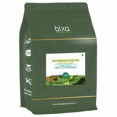 bixa BOTANICAL Ashwagandha dry extract bottle with 2.5% withanolides for daily resilience.