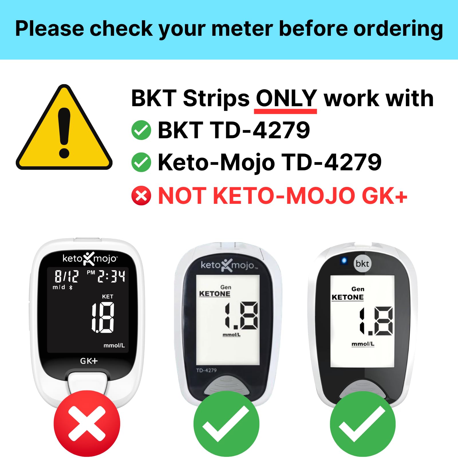 TD-4279 test strip close-up ready for quick glucose checks