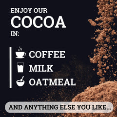 Black Forest non-GMO cocoa powder bag highlights clean ingredients for home use.