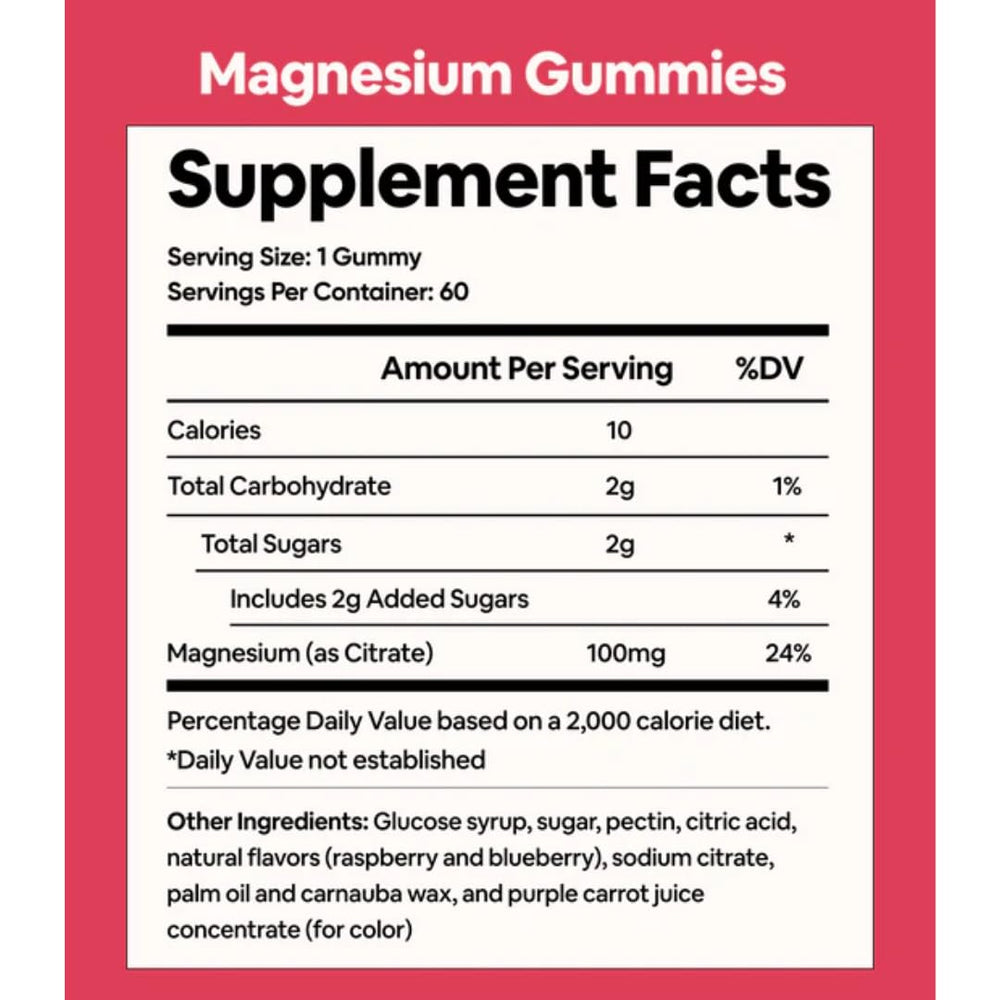 Close-up of Black Girl Vitamins magnesium gummies highlighting berry flavor and texture.
