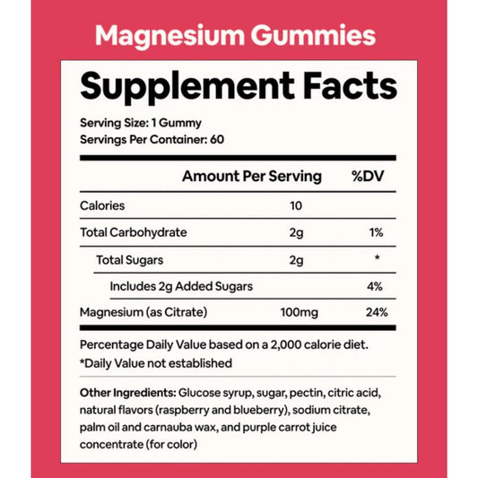 Close-up of Black Girl Vitamins magnesium gummies highlighting berry flavor and texture.