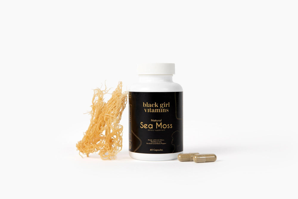 Organic sea moss capsules from Black Girl Vitamins for daily minerals