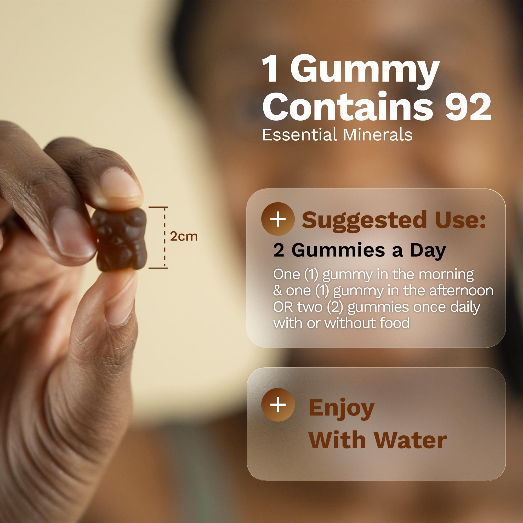 Gummy jar featuring bladderwrack and burdock for balanced minerals