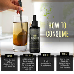 Shilajit being poured into water for a quick energizing ritual.