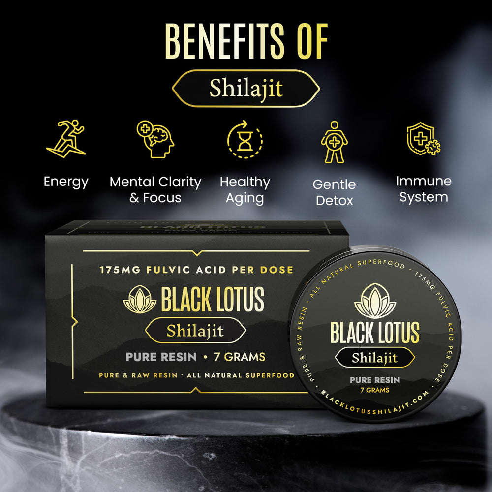 Black Lotus Shilajit Resin in coffee or tea for sustained focus