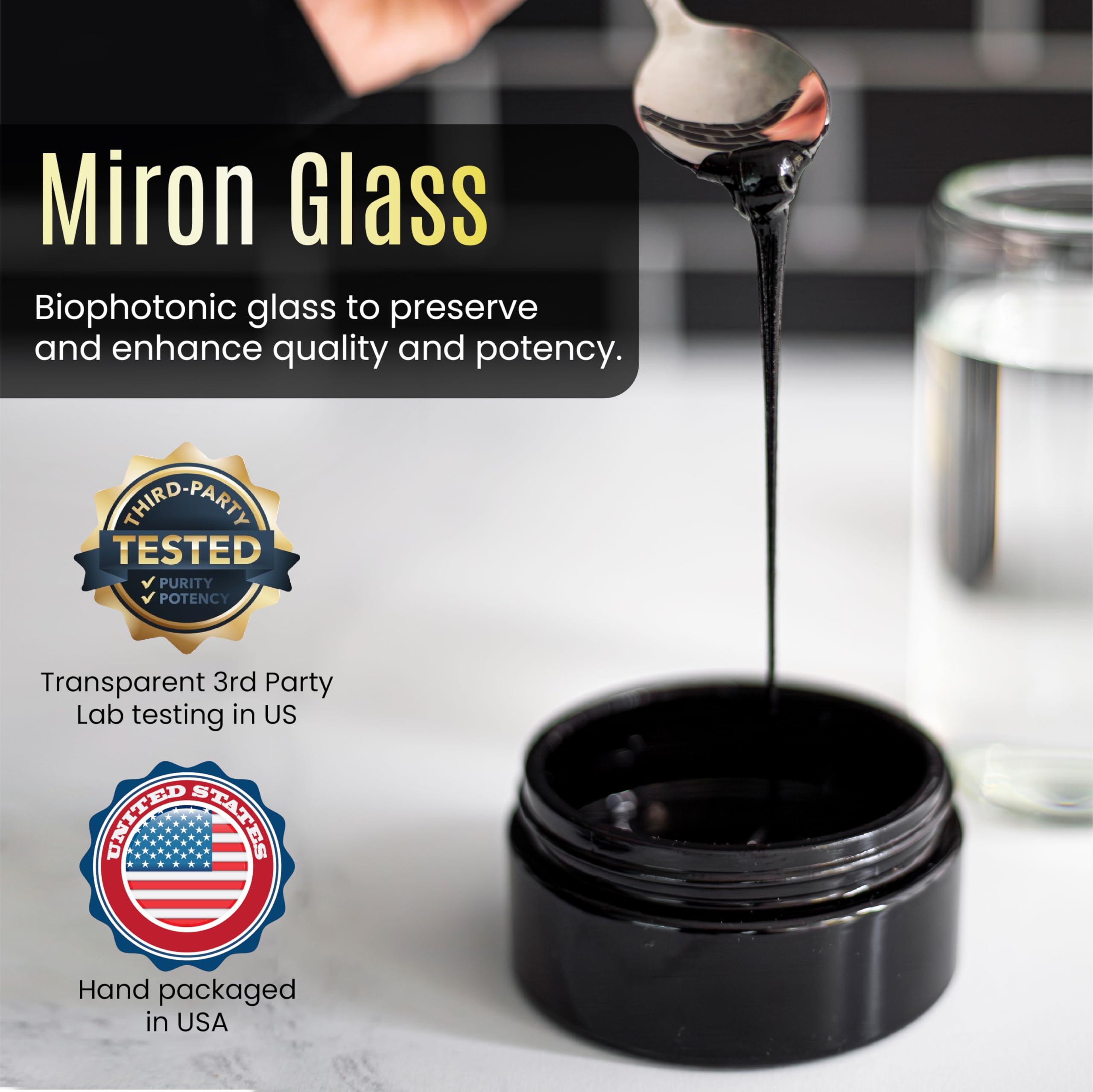 Black Lotus Shilajit Resin pea-sized dose for easy use