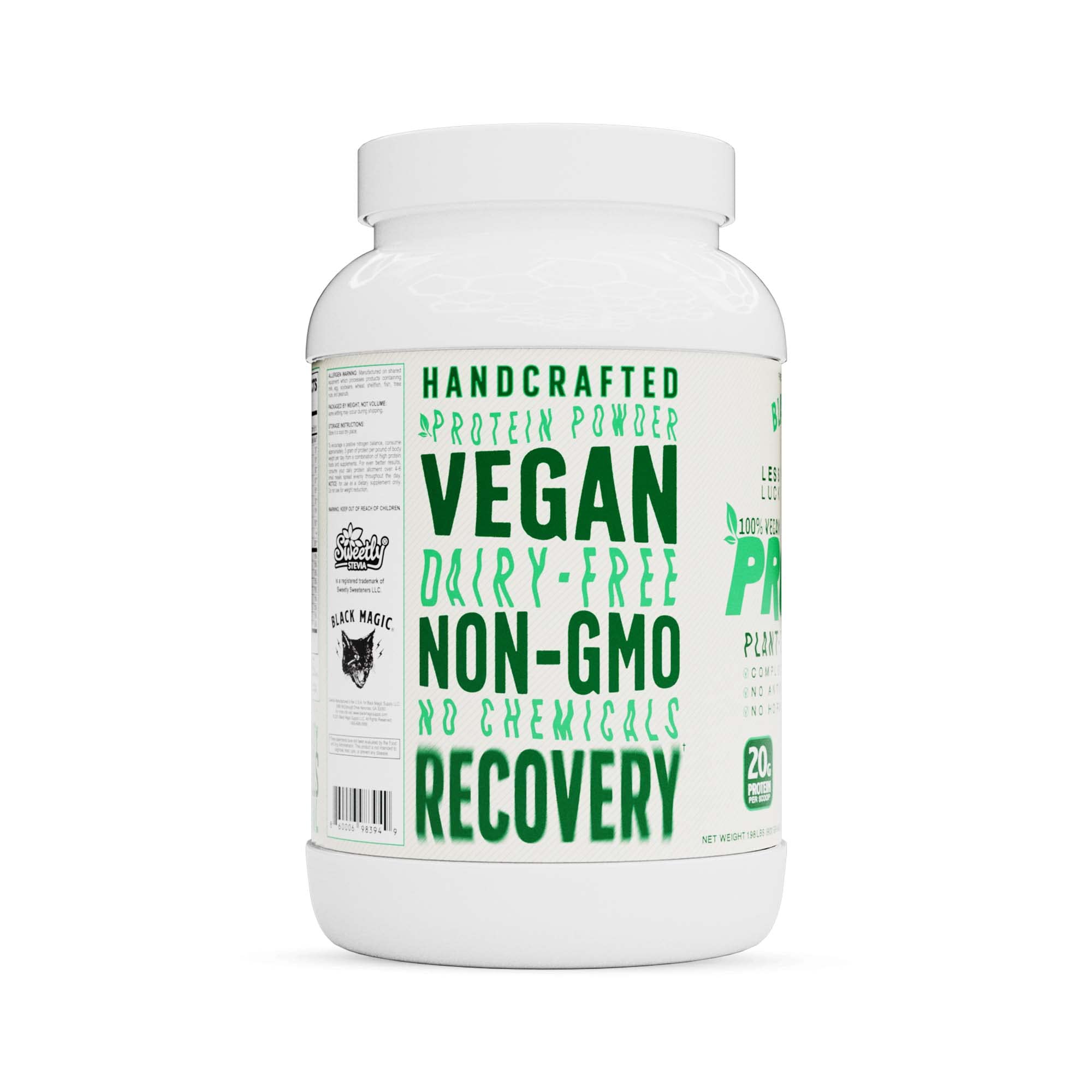 Black Magic post-workout shake with vegan protein supports recovery