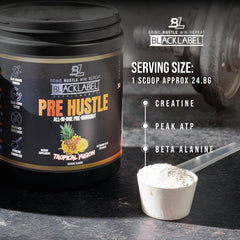 BLACKLABEL PRE Hustle V3 tropical fusion shake ready in water.