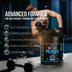 BLACKLABEL Supplements bottle on display signaling gym‑grade quality and reliability.