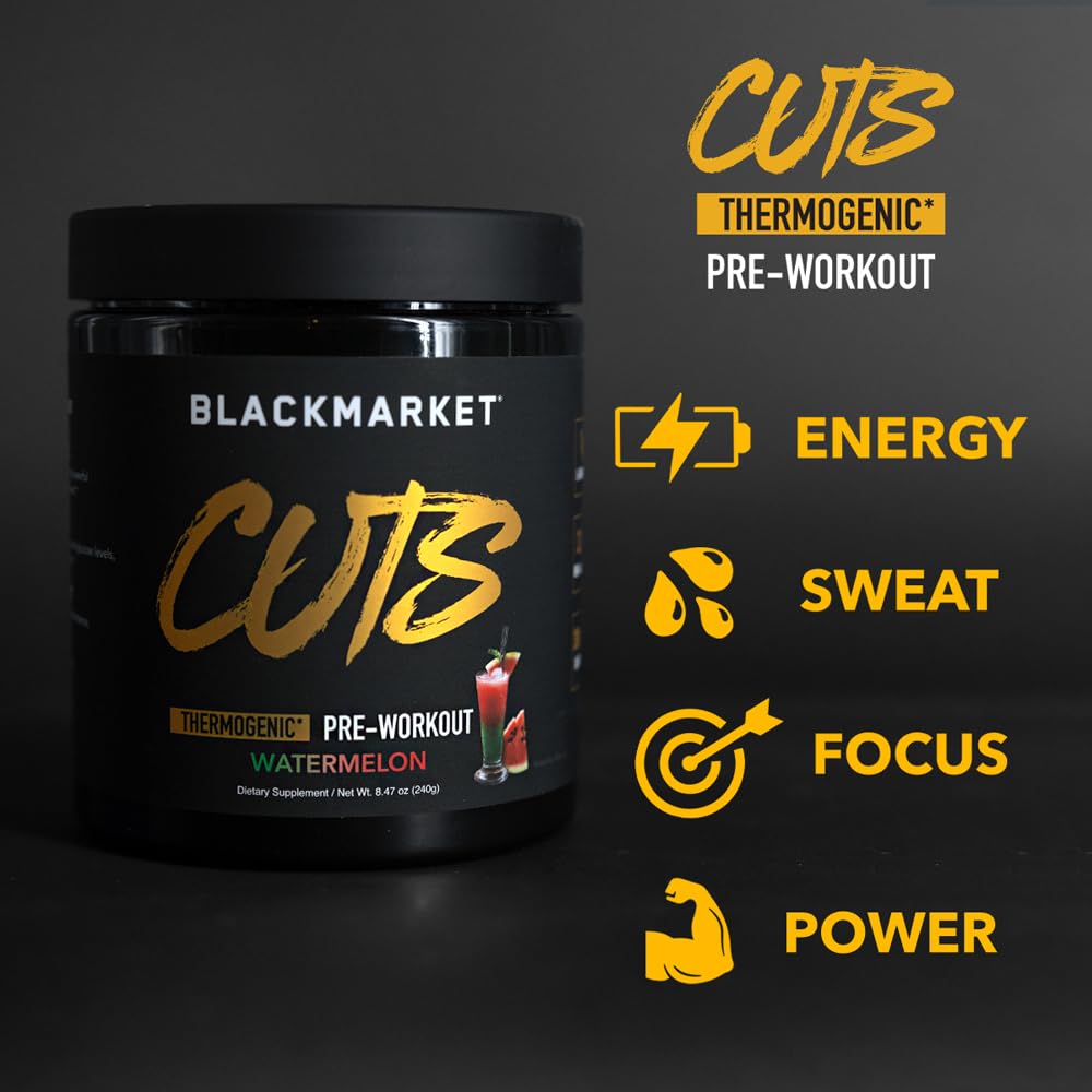 BLACKMARKET CUTS Watermelon powder mixed with water in a glass