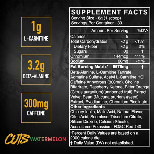 BLACKMARKET CUTS Watermelon powder shaker blends powder for workouts