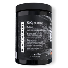 Scoop of DEFY powder shown for precise serving sizes during workouts.