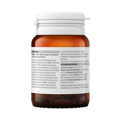 Label on jar showcases vitamin A and zinc benefits