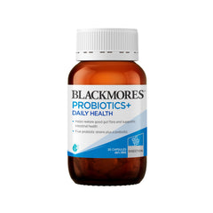 Blackmores Probiotics+ Daily Health bottle front view for daily gut balance.