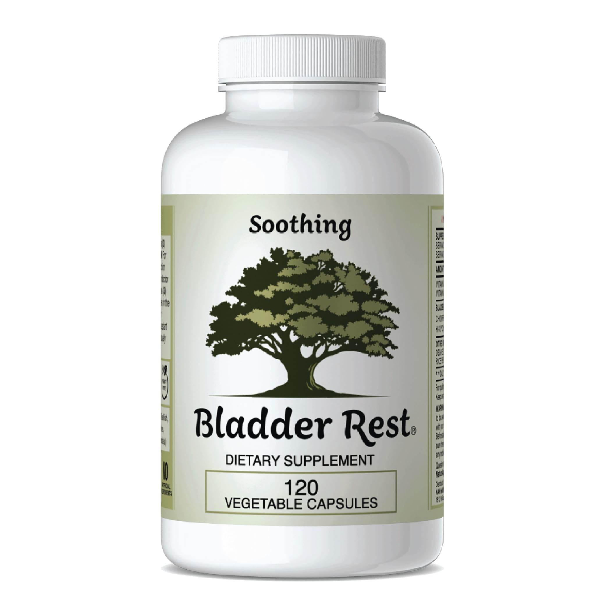 Bladder Rest bottle front label highlighting daily bladder support.