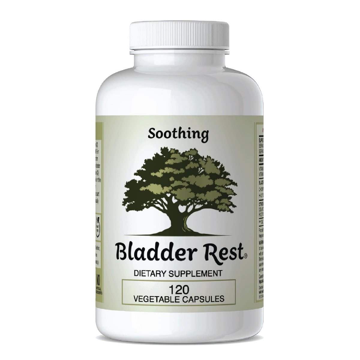 Bladder Rest bottle front label highlighting daily bladder support.