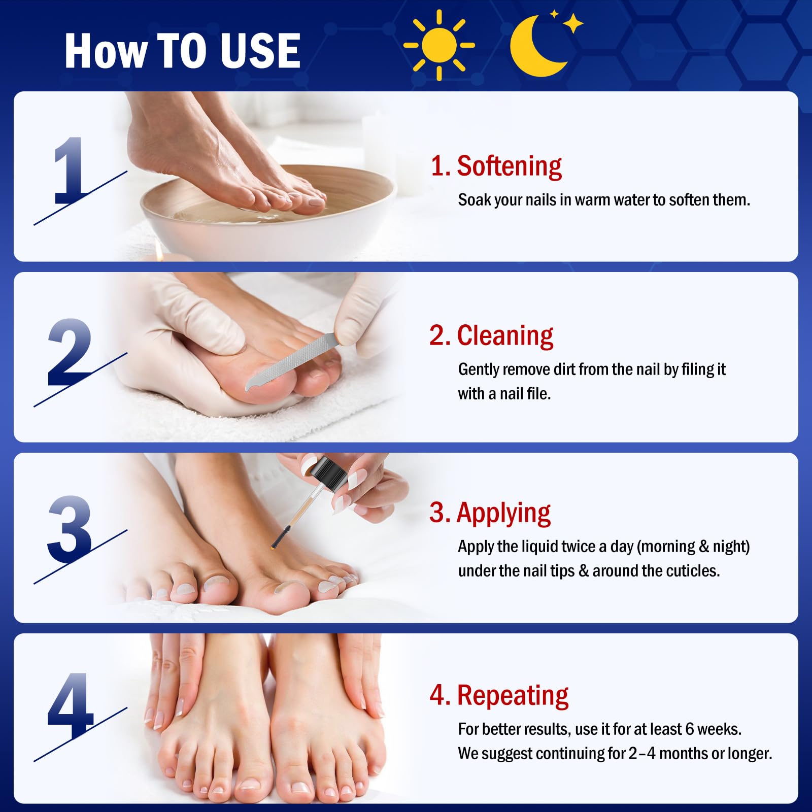 Bldaxn damaged nails restoration serum supports improved nail strength