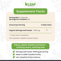 B’LEAF NATURE natural energy support without caffeine.