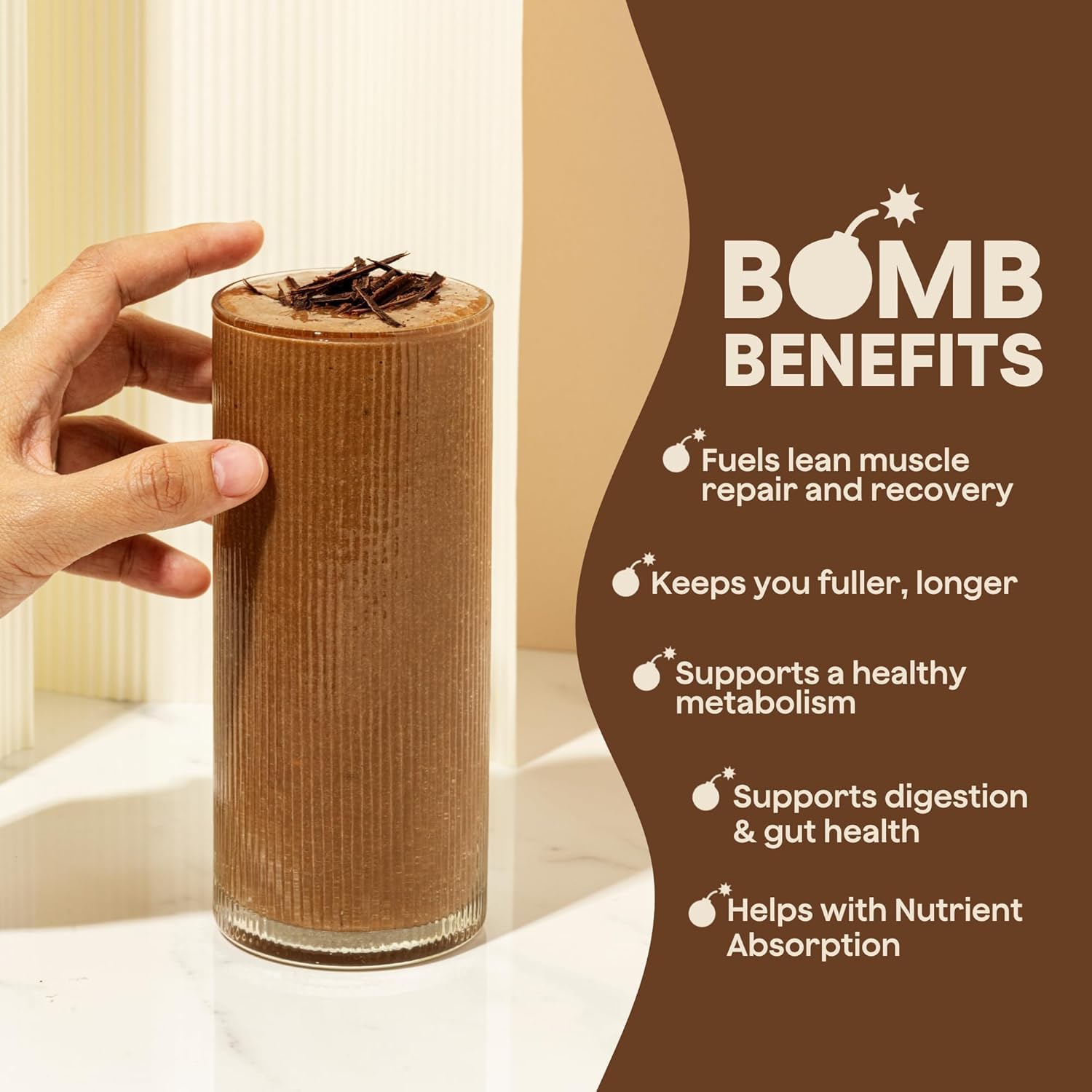 Allergen-free dairy-free gluten-free formula from Blender Bombs Plant Protein