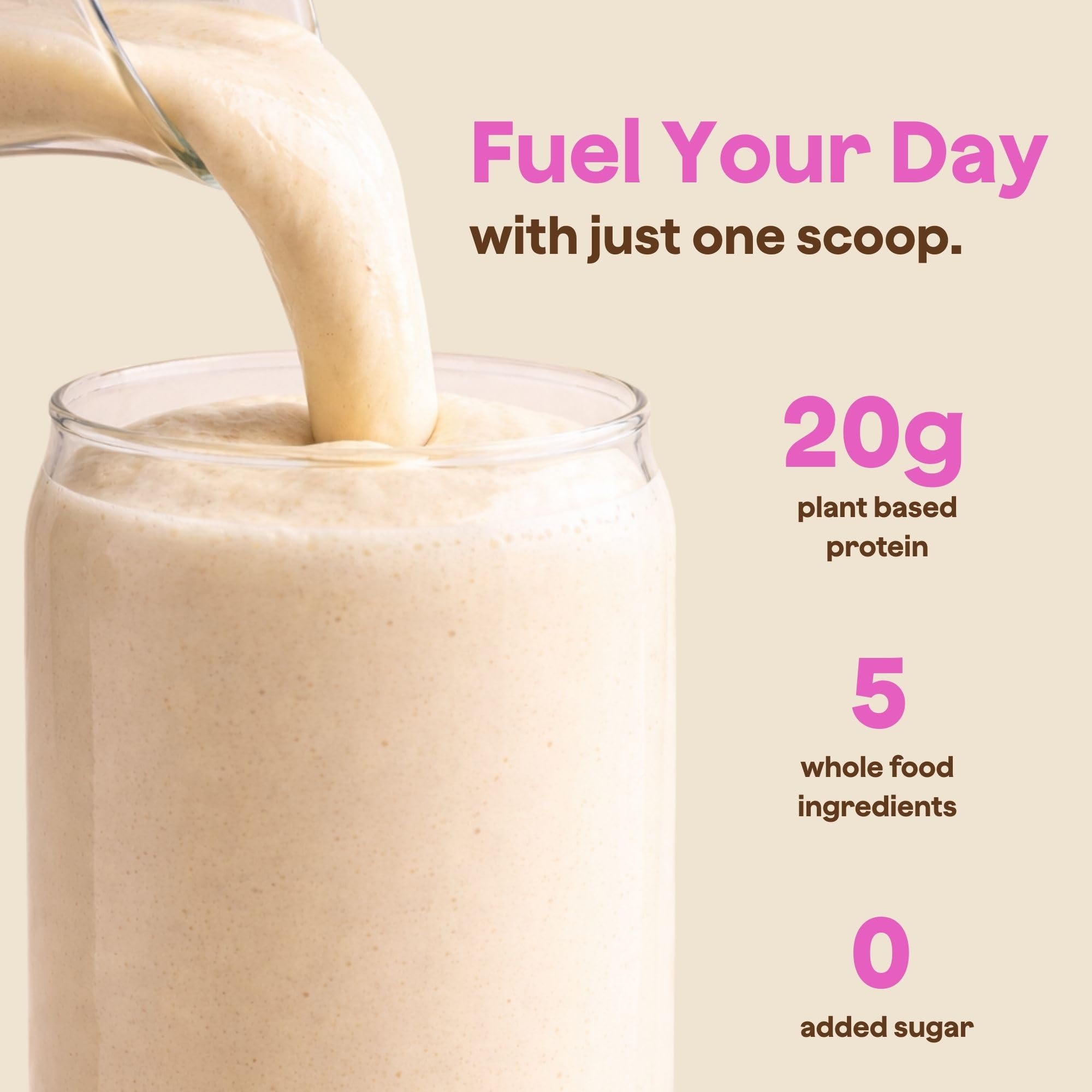 Blender Bombs Bomb Plant Protein ingredients label highlights five whole foods.