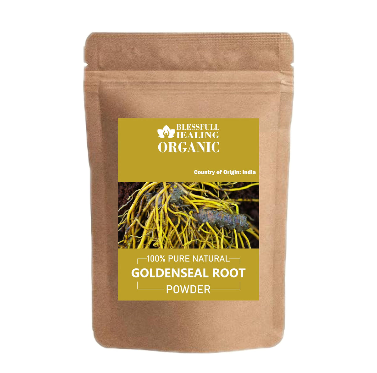 Blessfull Healing Goldenseal powder jar ideal for DIY blends.