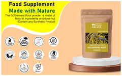 Blessfull Healing Goldenseal powder scoop for precise measurement.