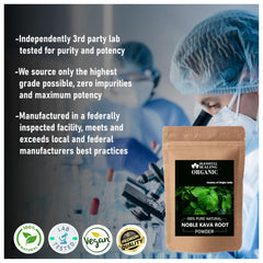 Scoop with measuring tool implies convenient, portion-controlled use of Blessfull Healing Kava.