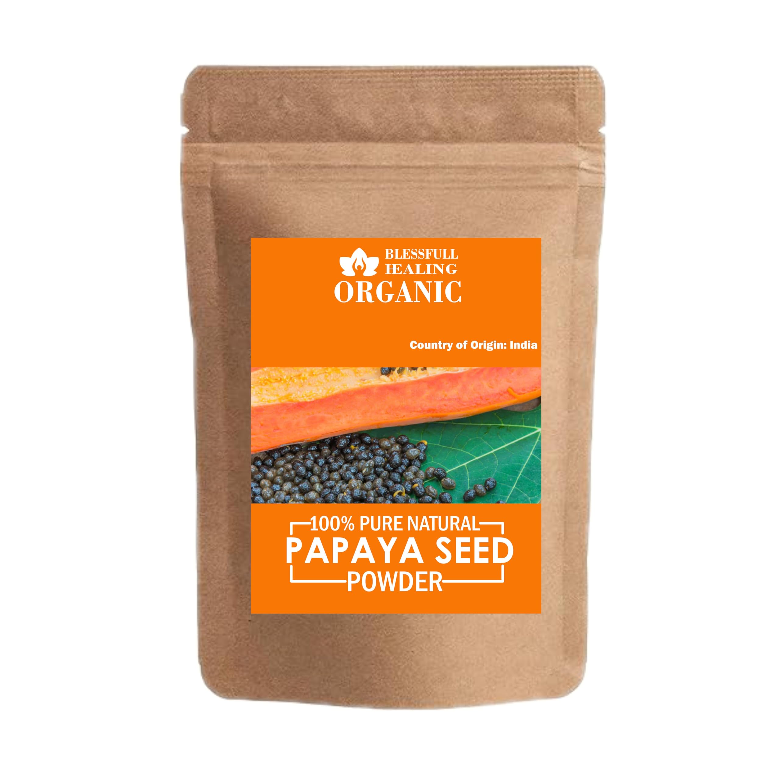 Blessfull Healing Papaya Seed Powder pack for smoothies and baking