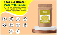 Blessfull Healing Quercetin Dihydrate Powder with scoop for easy mixing