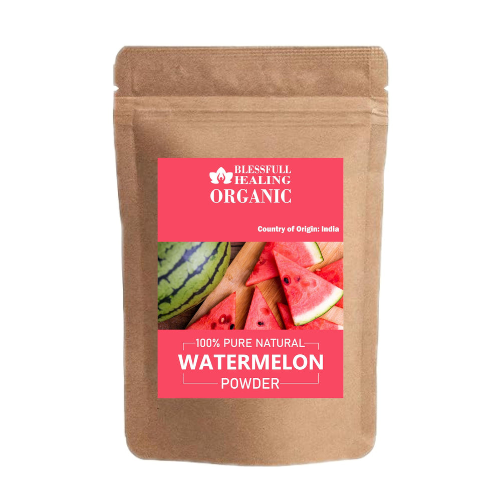 Blessfull Healing Watermelon Powder bottle front showing 300g jar, ideal for refreshing smoothies.
