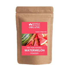 Blessfull Healing Watermelon Powder bottle front showing 300g jar, ideal for refreshing smoothies.
