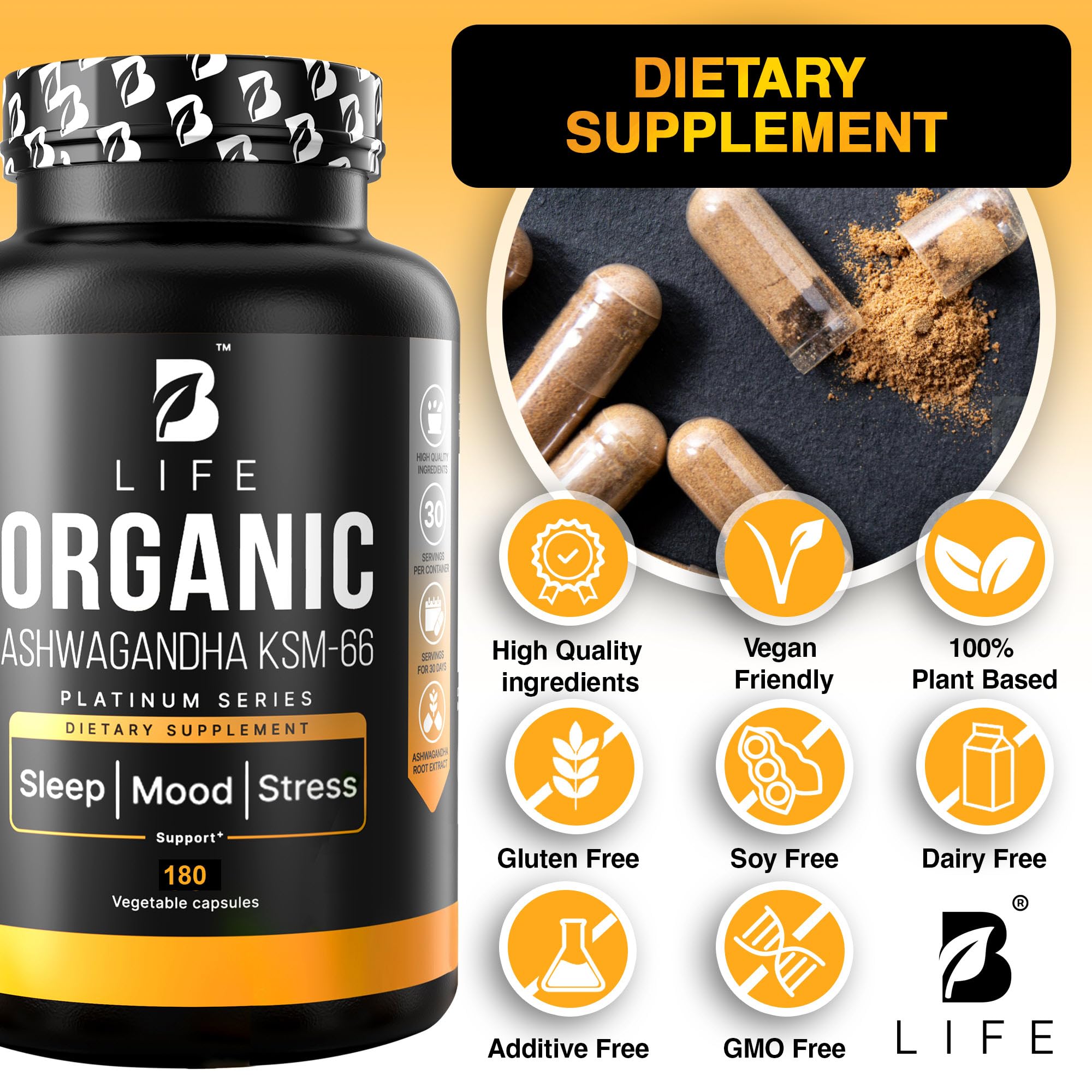 B Life Company clean-label formula image communicates no fillers or artificial additives
