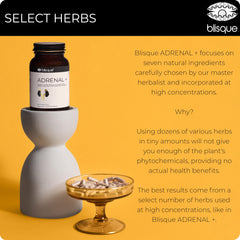 Blisque Adrenal + USA-made seal signaling high-quality manufacturing