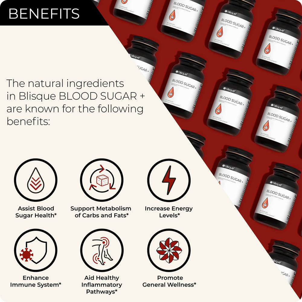 Blisque Blood Sugar capsules shown for convenient daily intake