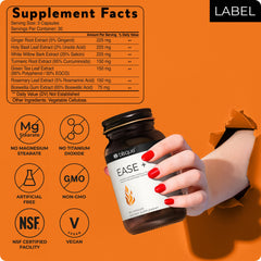 Blisque EASE+ green tea leaf detail indicating antioxidant-rich blend
