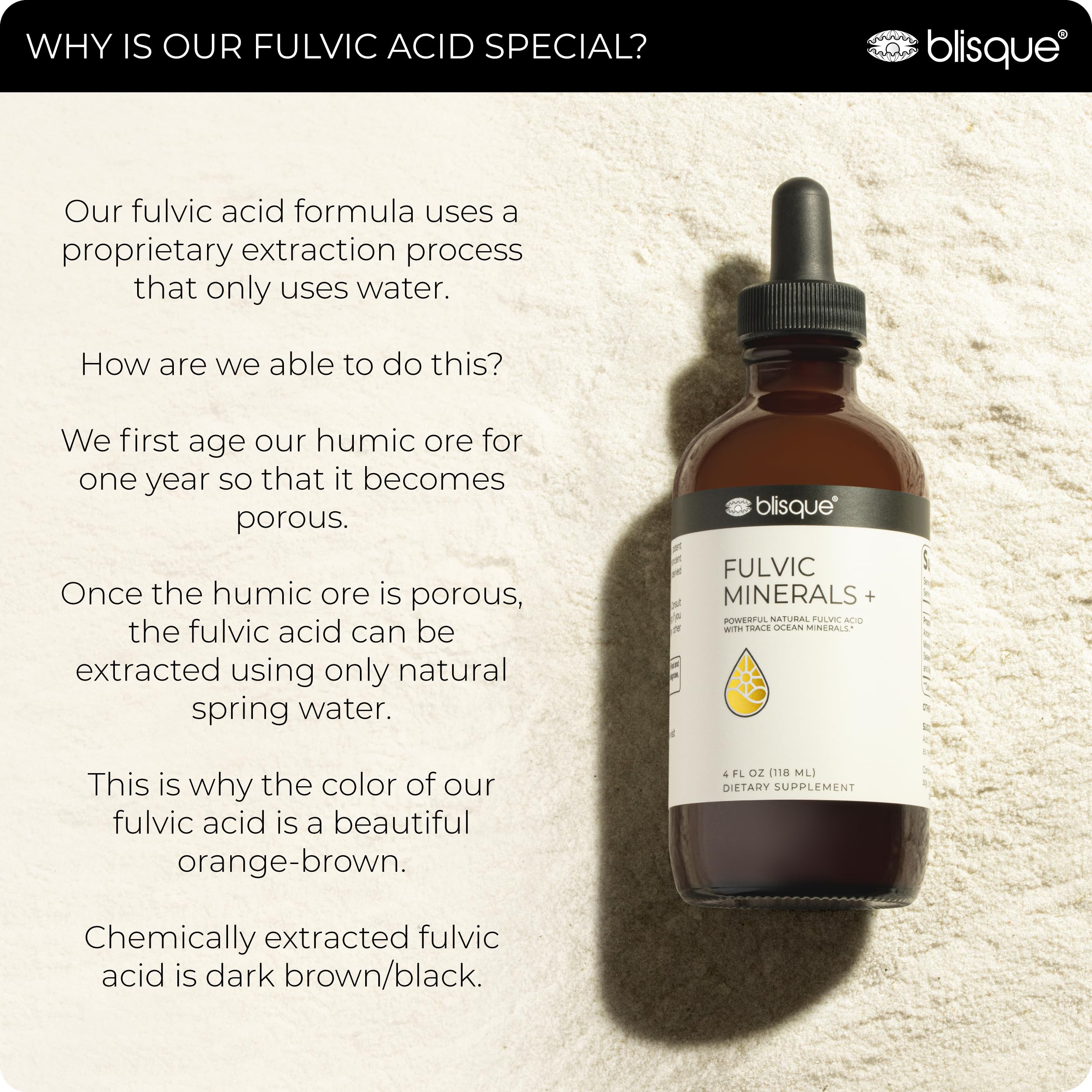 Ingredients list featuring seaweed-derived calcium and magnesium with trace minerals