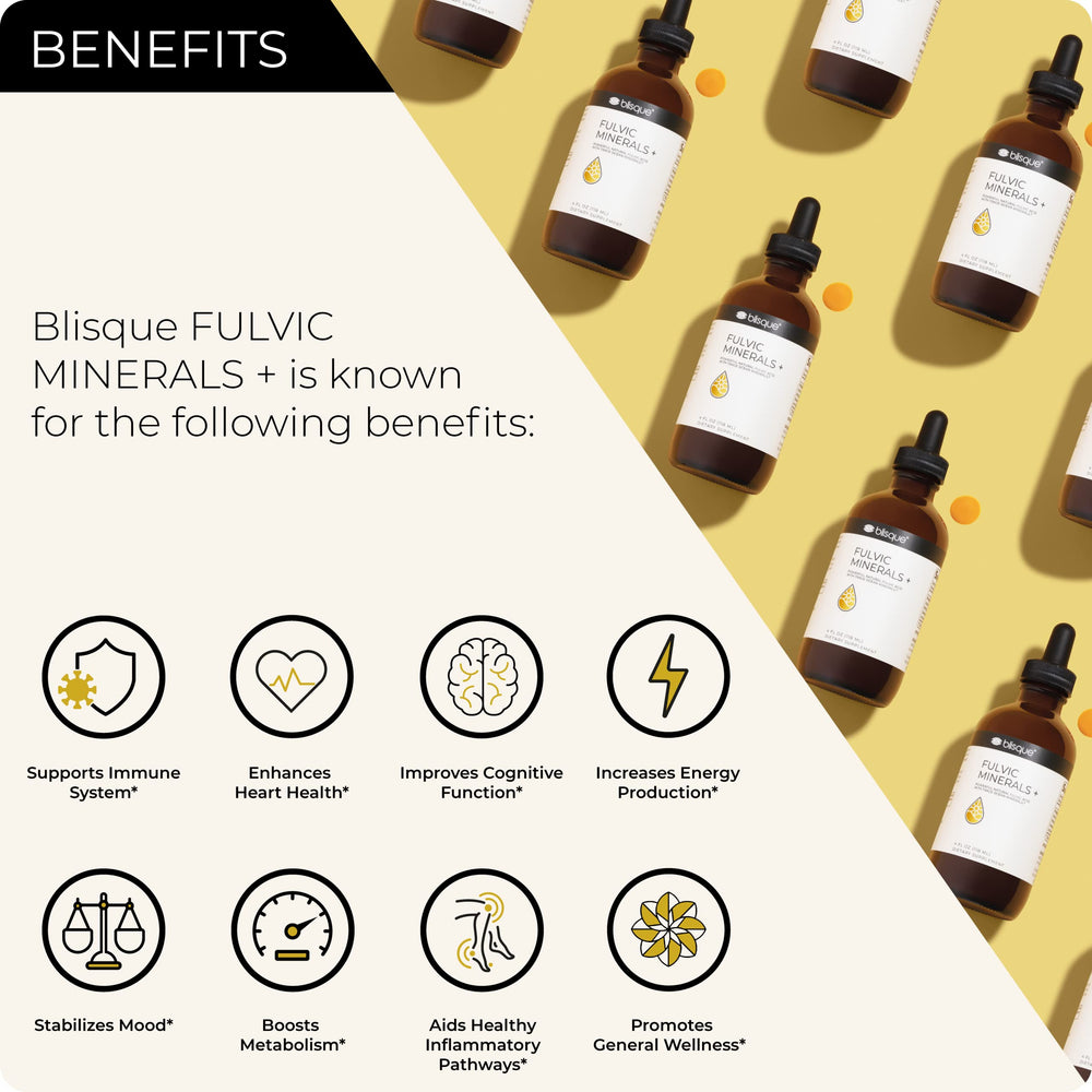 Pouring Blisque Fulvic Minerals for easy daily dosing and hydration