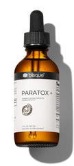 Blisque PARATOX+ bottle front indicating targeted cleanse support