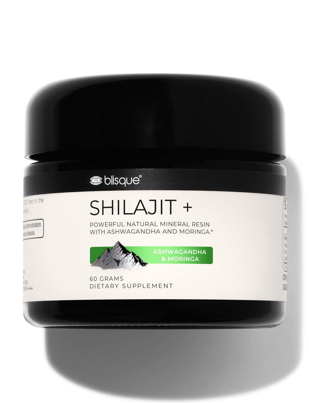 Blisque Shilajit resin bottle on a clean surface for daily wellness