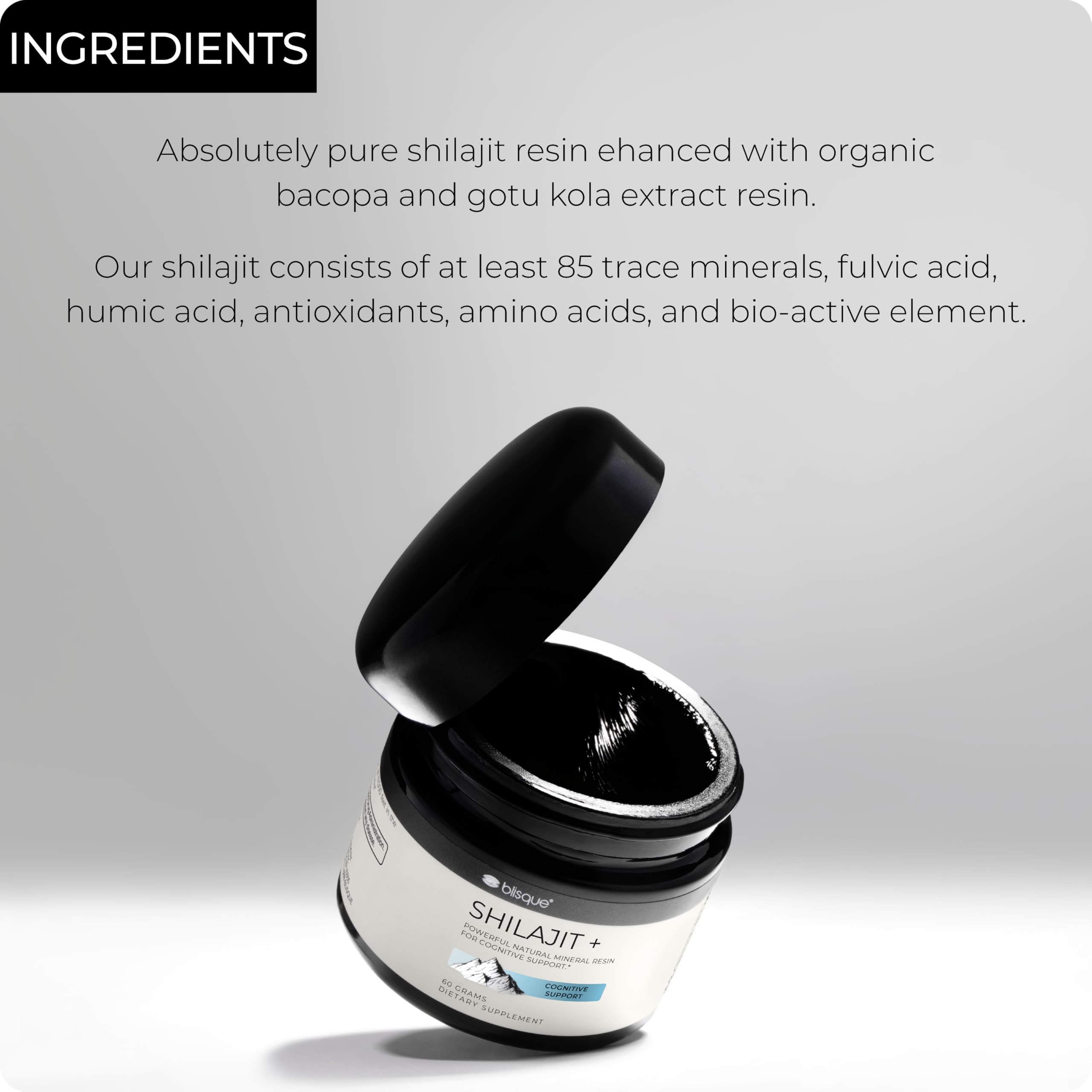 Blisque resin drops dispense demonstrates easy dosing for daily use.