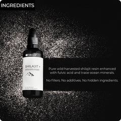 Blisque Shilajit resin close up highlights fulvic acid content and mineral richness