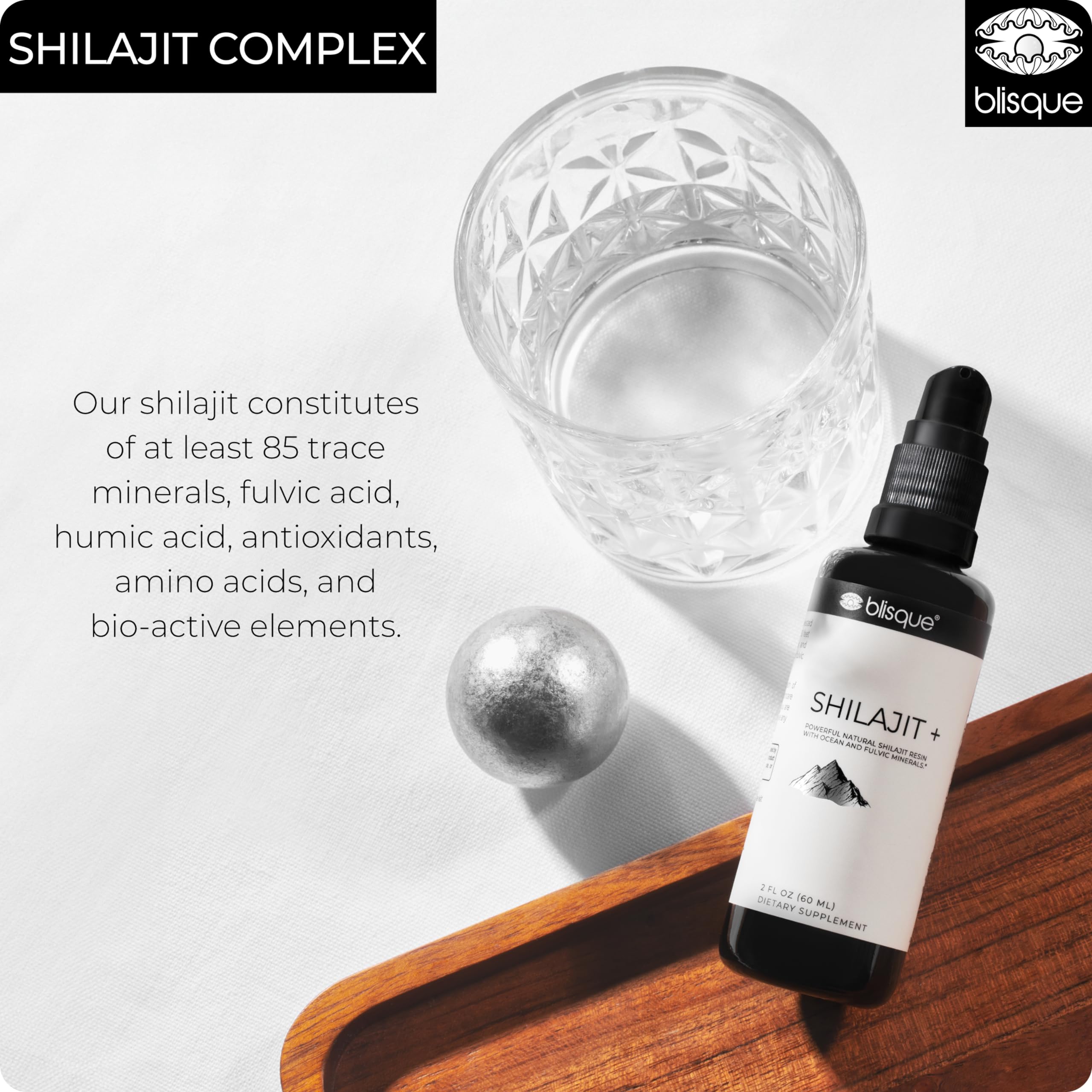 Blisque resin used with spoon illustrating easy daily ritual