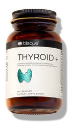 Blisque Thyroid Support bottle—90 capsules for daily wellness.
