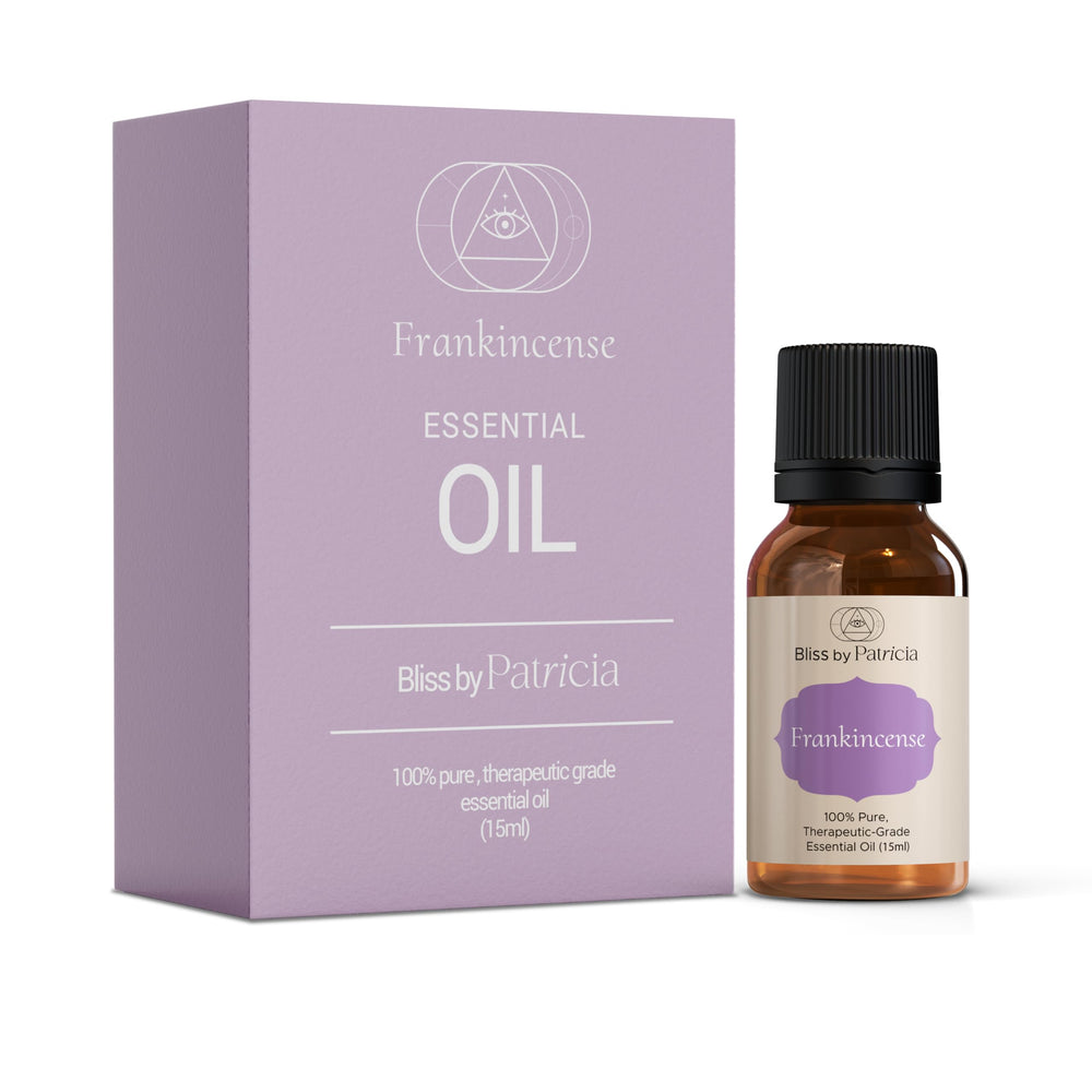 Bliss by Patricia frankincense bottle for diffuser aromatherapy and skincare routines