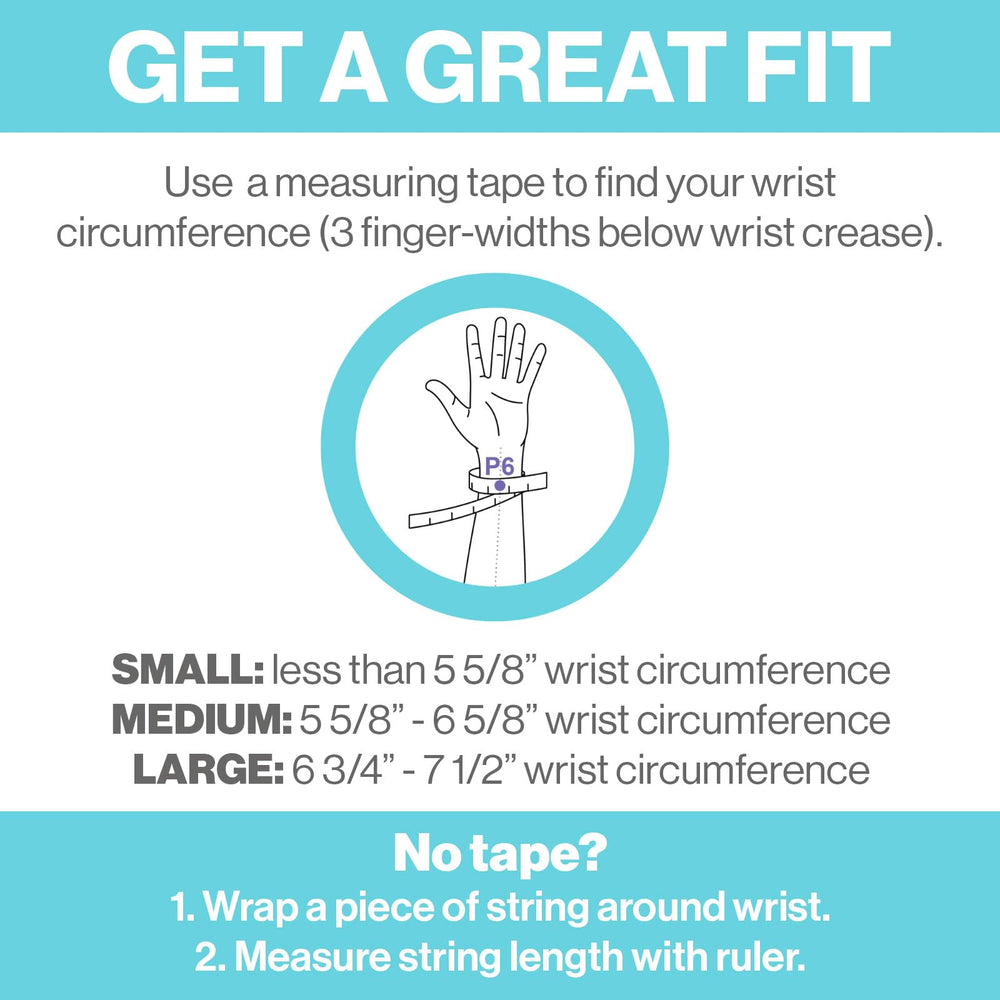 Blisslets small-size guide image demonstrates secure fit across daily activities