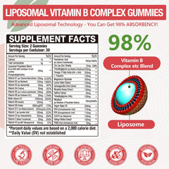 Blivsmlie gummies close-up showing chewy texture and active B vitamins for daily energy.