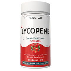 Bloofah lycopene tomato extract bottle for convenient daily supplementation.