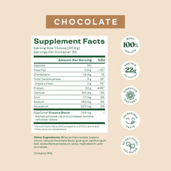 Bloom Nutrition label shows digestive enzymes for better nutrient absorption